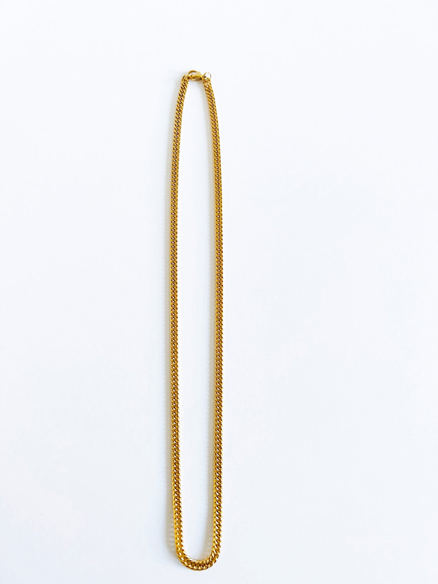 18k Mini Gold Curb Chain