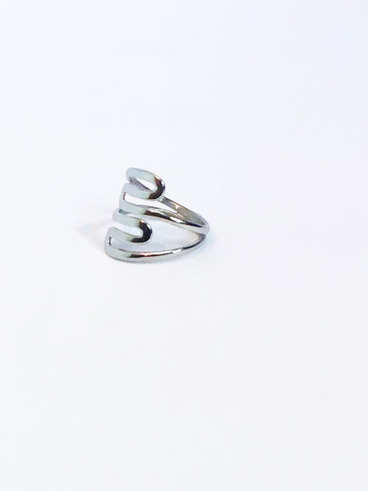 Twisted Stainless Steel Ring