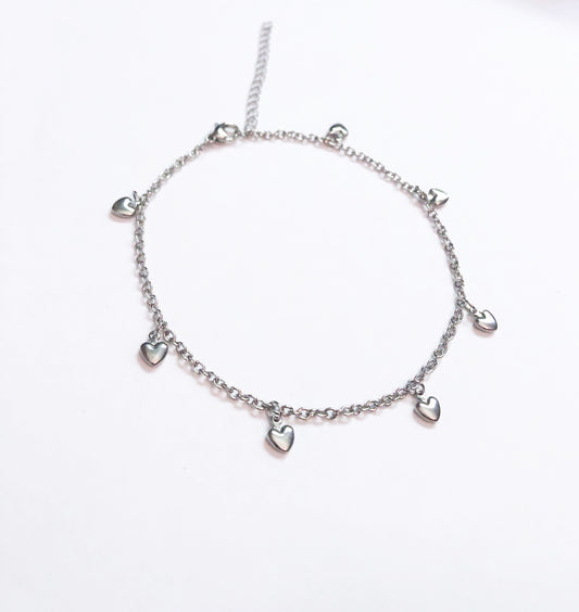 Hanging Heart Anklet